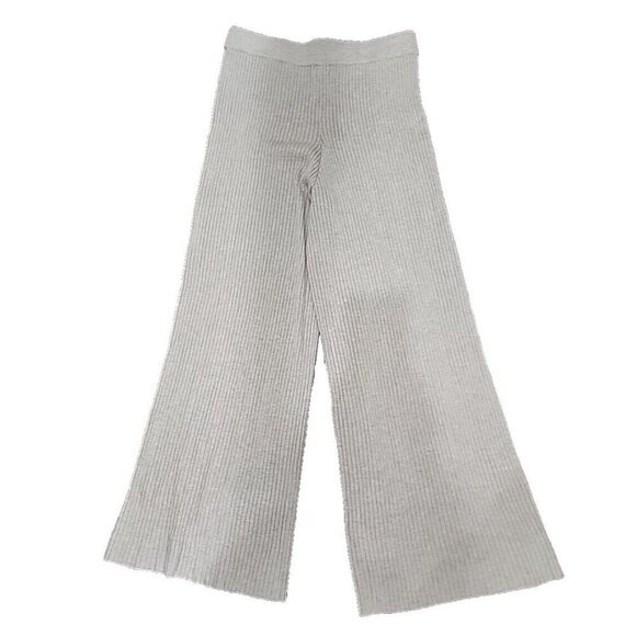 The Drop Sweater Pants Catalina Pull-On Rib Flare Beige NWOT Women's Large - Picture 4 of 10